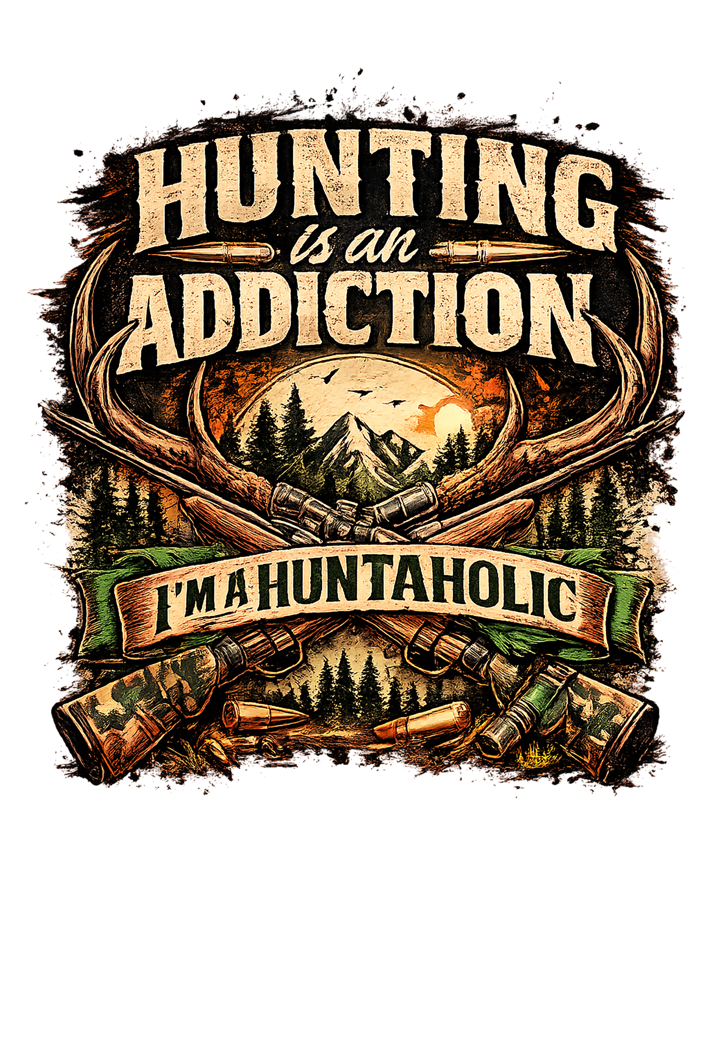 T-Shirt - Hunting - Addiction (v2)