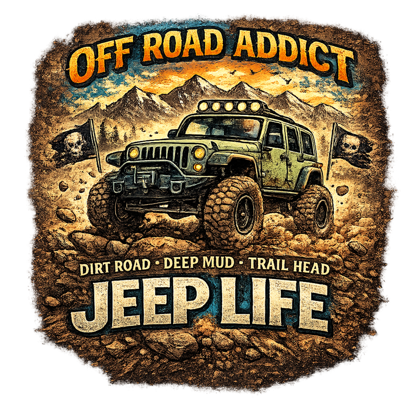 T-Shirt - Jeep - Off Road Addict