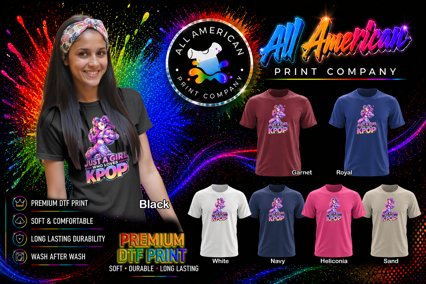 T-Shirt - Just A Girl Who Loves K-Pop