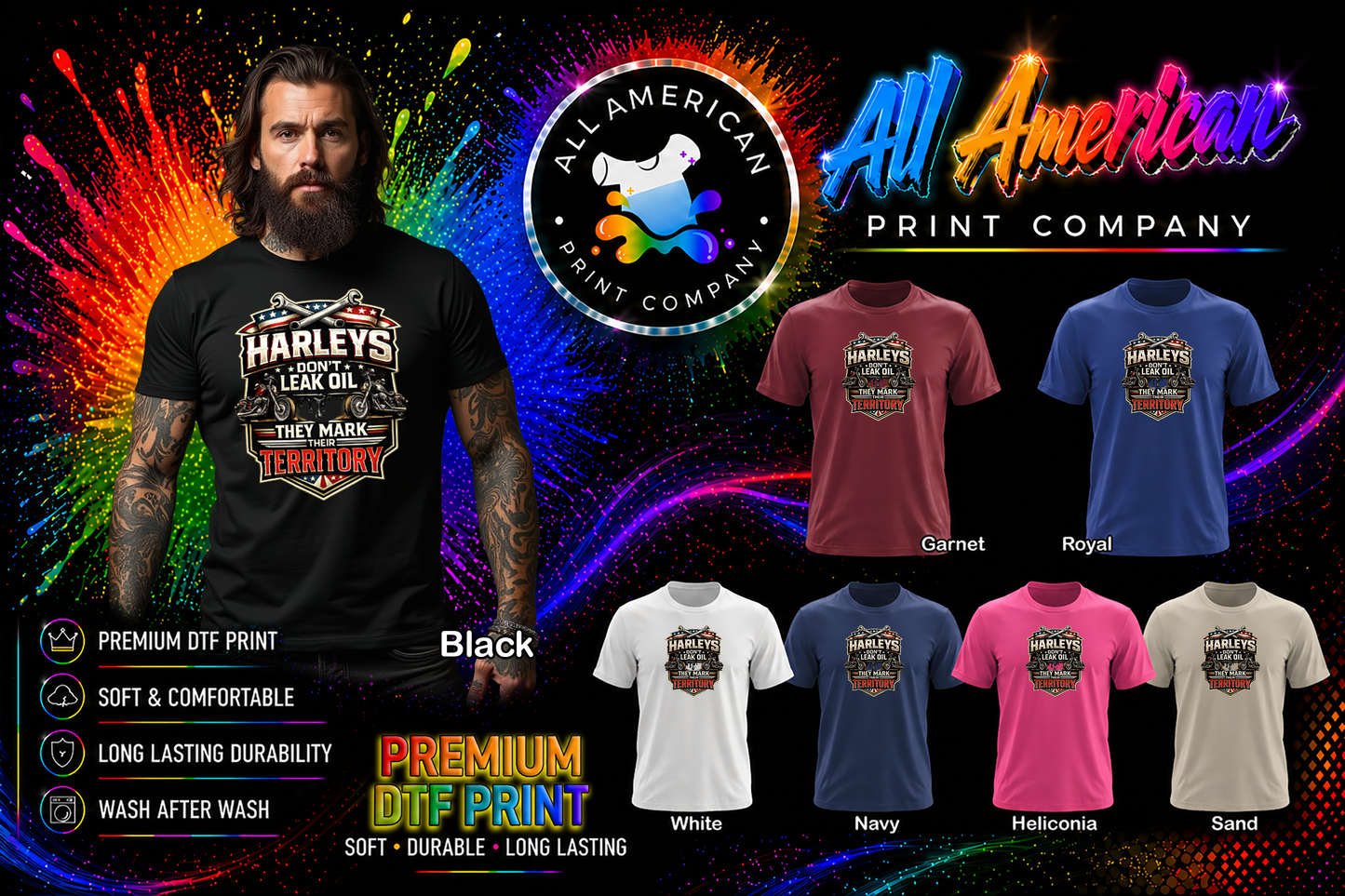 T-Shirt - Motorcycle - Leak Oil