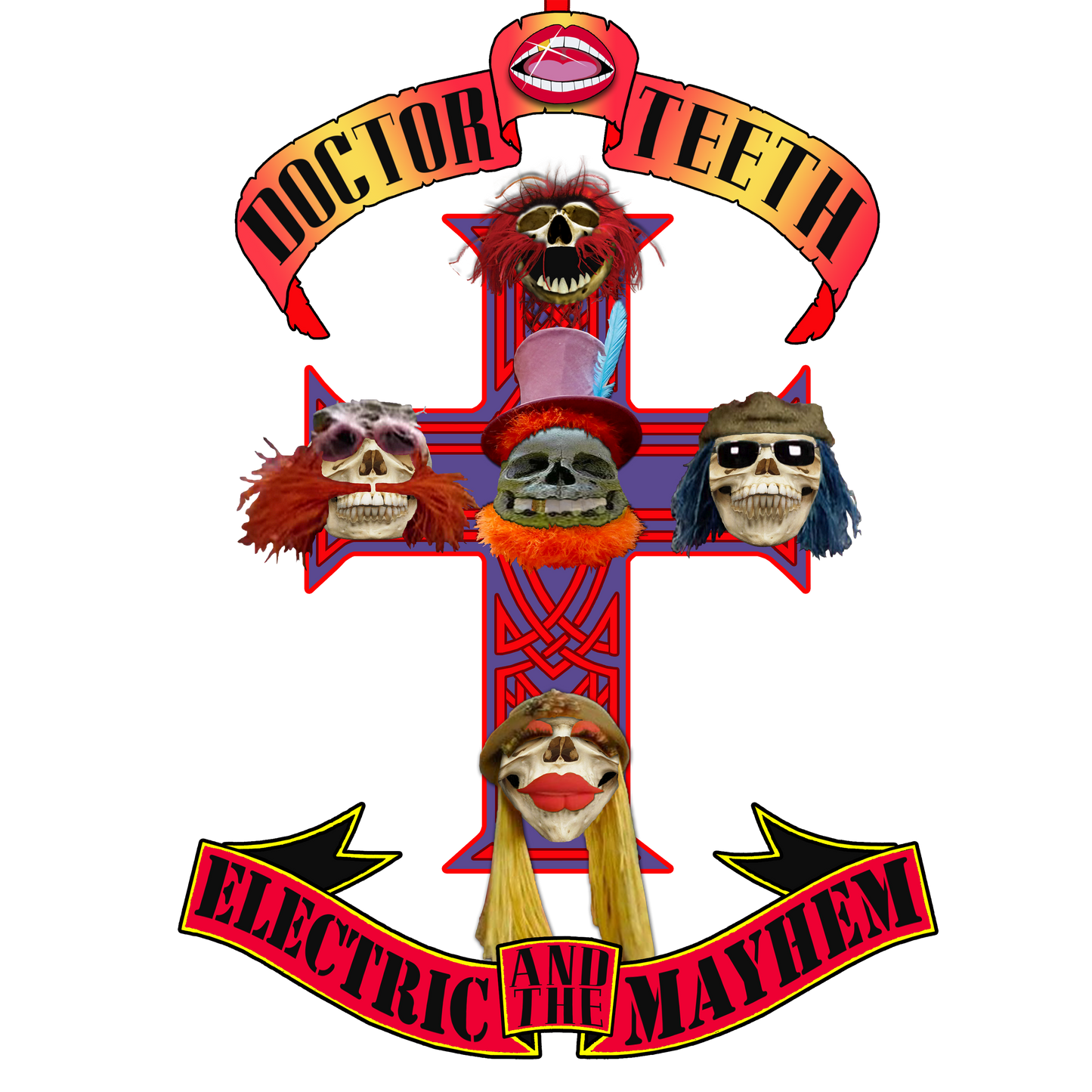 T-Shirt - Dr Teeth and the Electric Mayhem / Guns N Roses