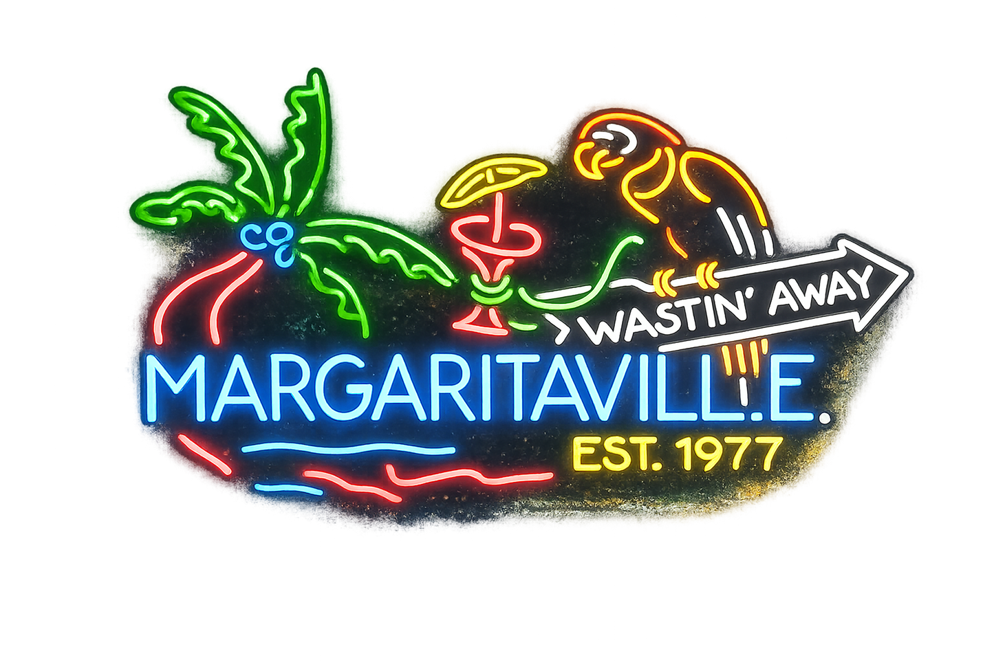 Jimmy Buffet - Margaritaville - Wastin' Away Vintage Style T-Shirt