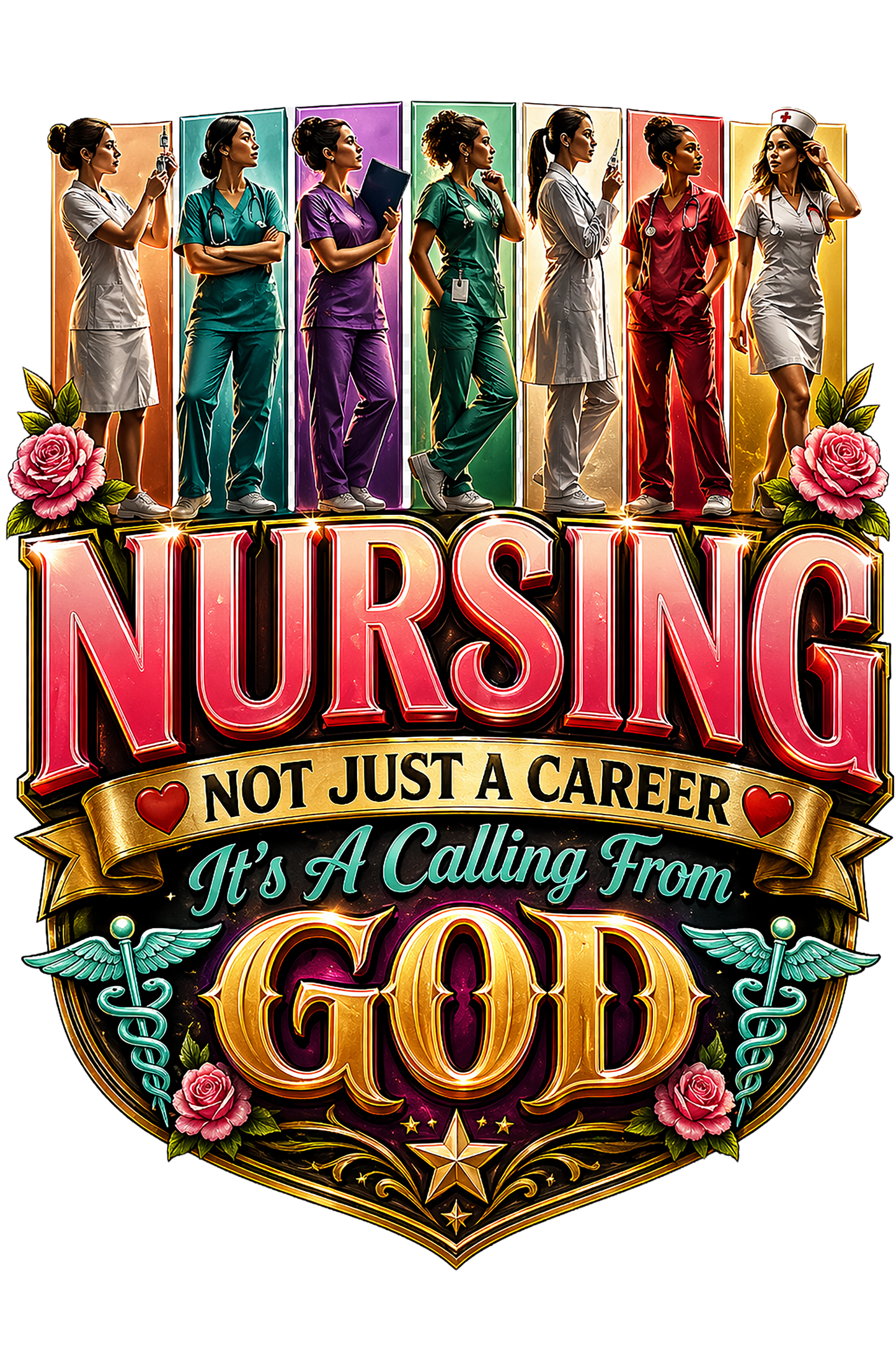 T-Shirt - Nurses Close to God