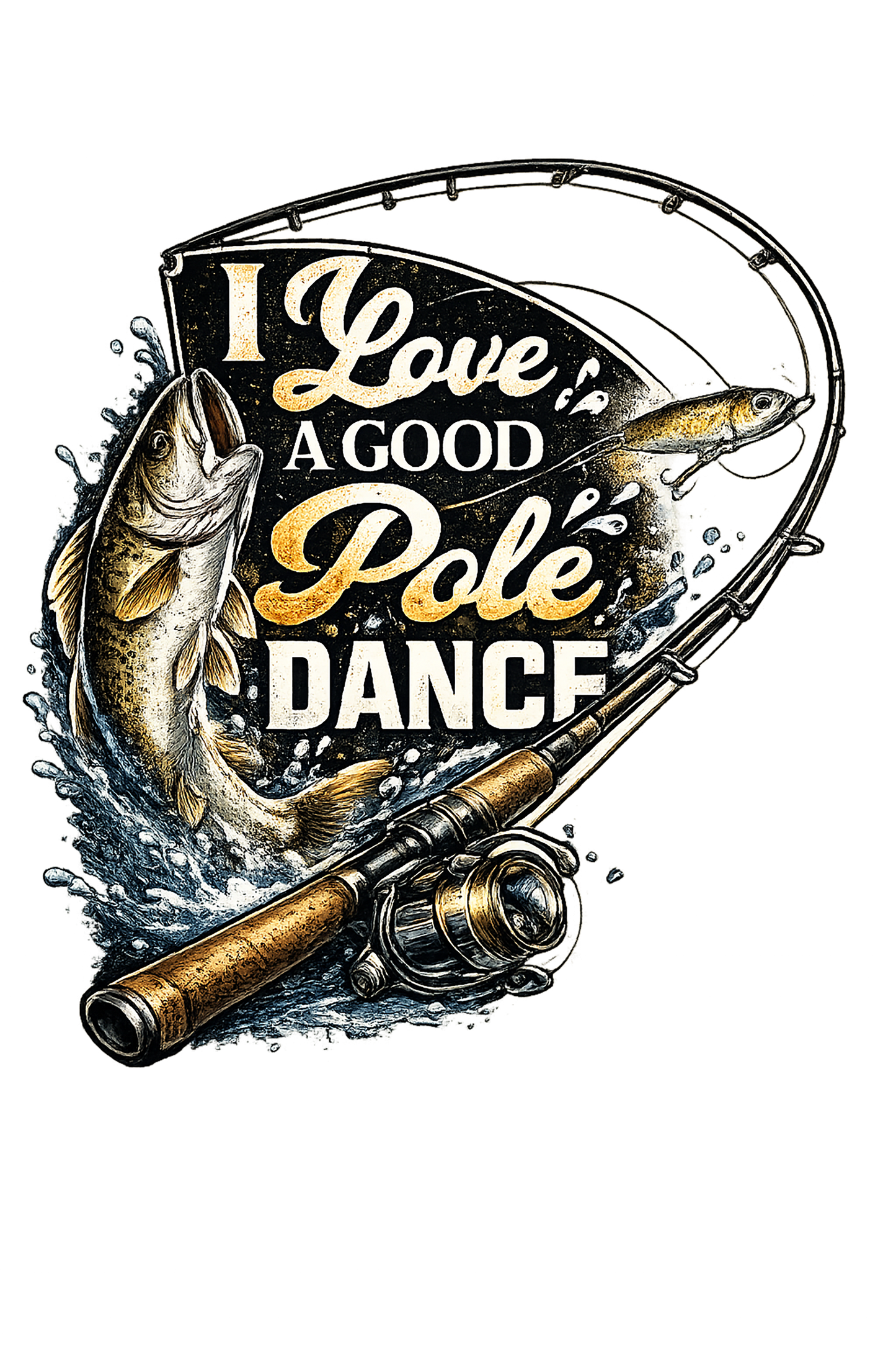 T-Shirt - Fishing - Pole Dance
