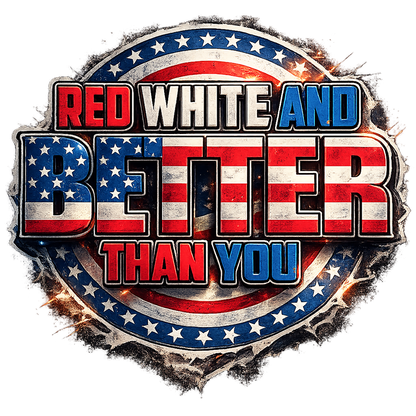 T-Shirt - Red, White & Better