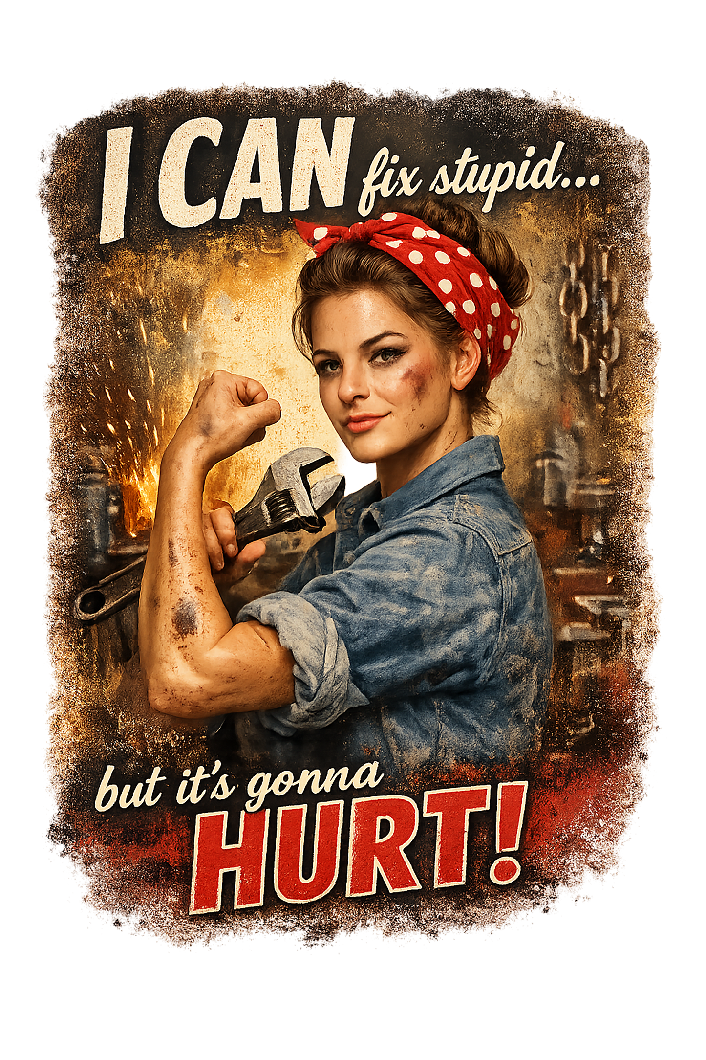 T-Shirt - Fix Stupid - Retro Housewife Designs