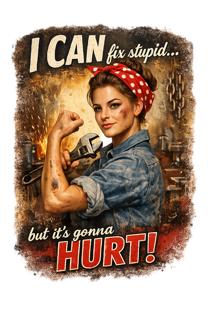 T-Shirt - Fix Stupid - Retro Housewife Designs