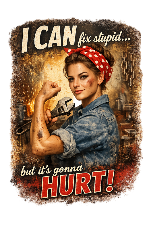 T-Shirt - Fix Stupid - Retro Housewife Designs