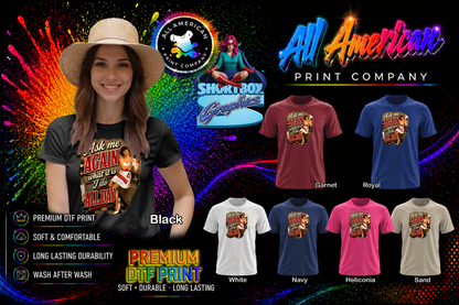 T-Shirt - Ask Me Again - Retro Housewife Designs