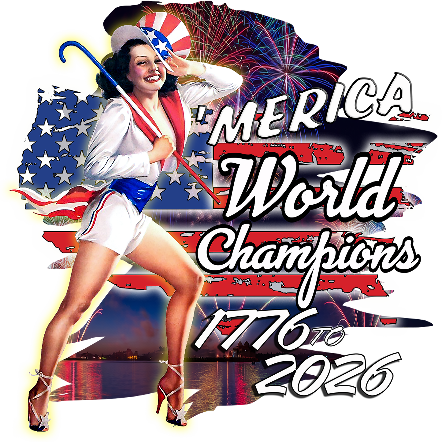 T-Shirt - World Champions - Retro Housewife Designs