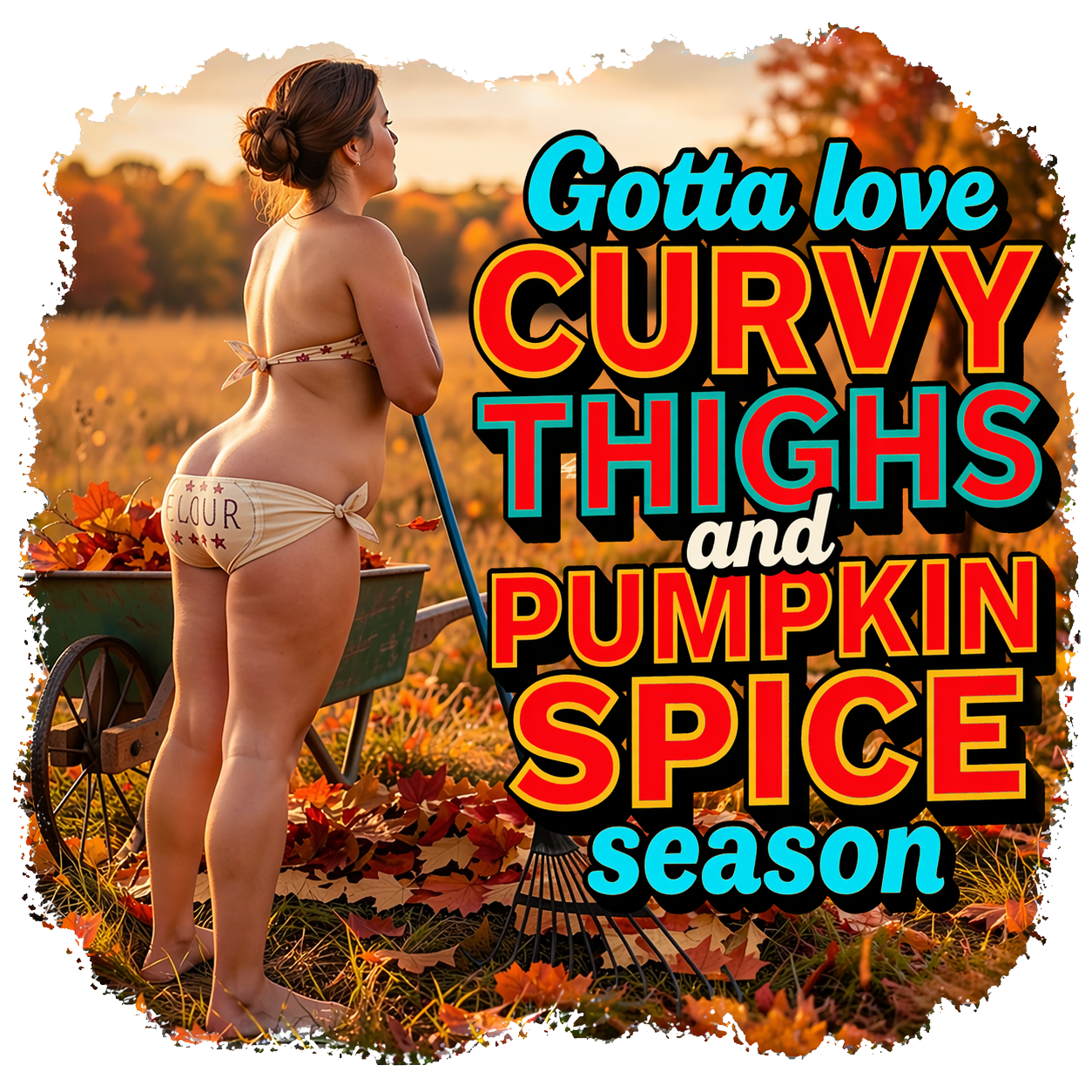 T-Shirt - Curvy Thighs - Retro Housewife Designs