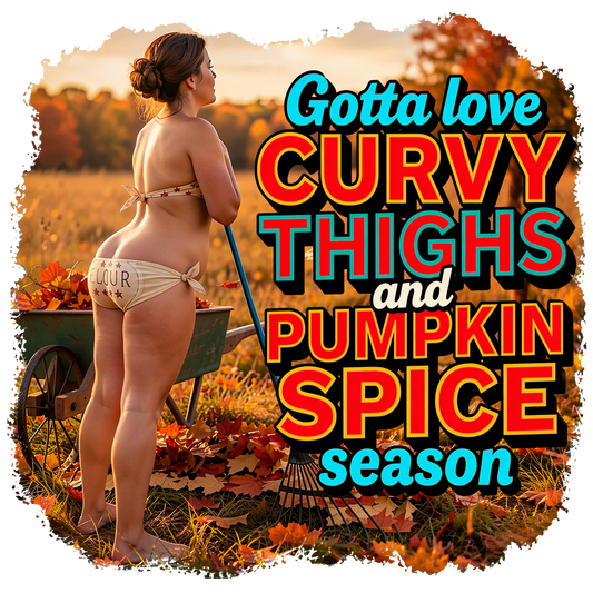 T-Shirt - Curvy Thighs - Retro Housewife Designs