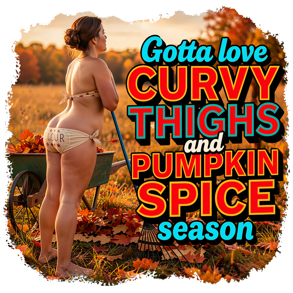 T-Shirt - Curvy Thighs - Retro Housewife Designs
