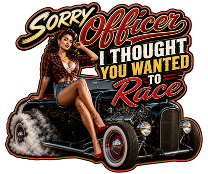 T-Shirt - Race - Retro Housewife Designs