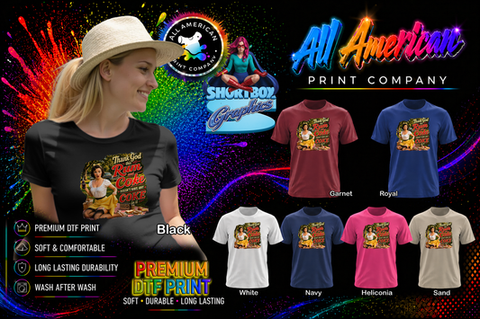 T-Shirt - Rum & Coke - Retro Housewife Designs