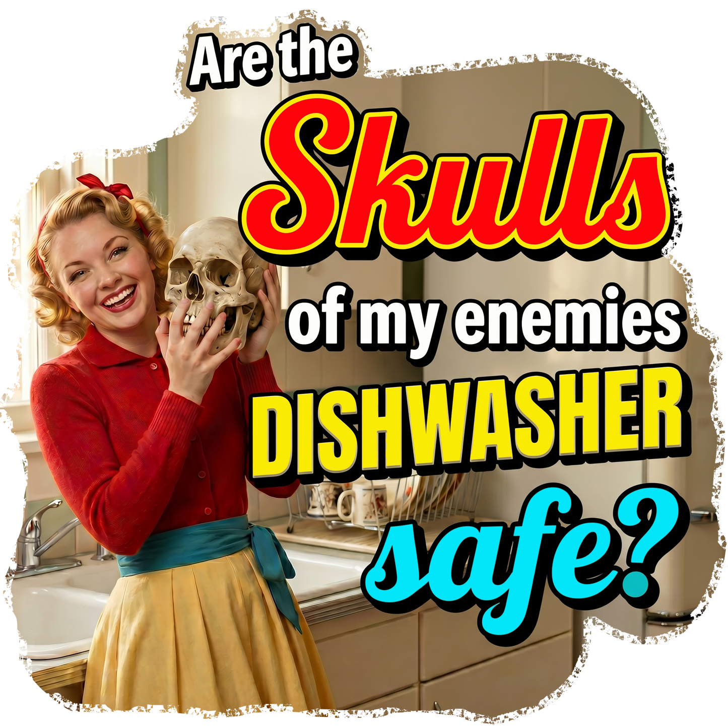 T-Shirt - Skulls of Enemies (v1) - Retro Housewife Designs