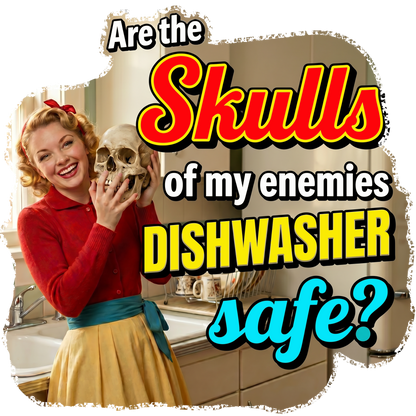 T-Shirt - Skulls of Enemies (v1) - Retro Housewife Designs