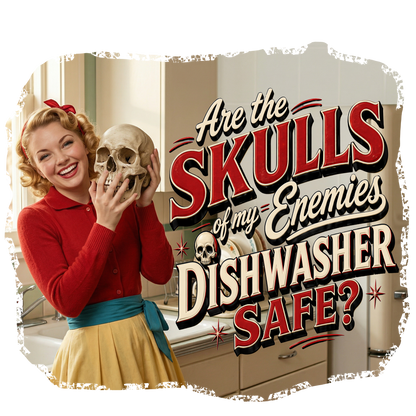 T-Shirt - Skulls of Enemies (v2) - Retro Housewife Designs