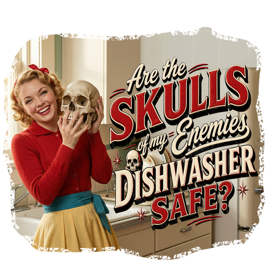 T-Shirt - Skulls of Enemies (v2) - Retro Housewife Designs