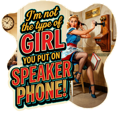 T-Shirt - Speaker Phone - Retro Housewife Designs