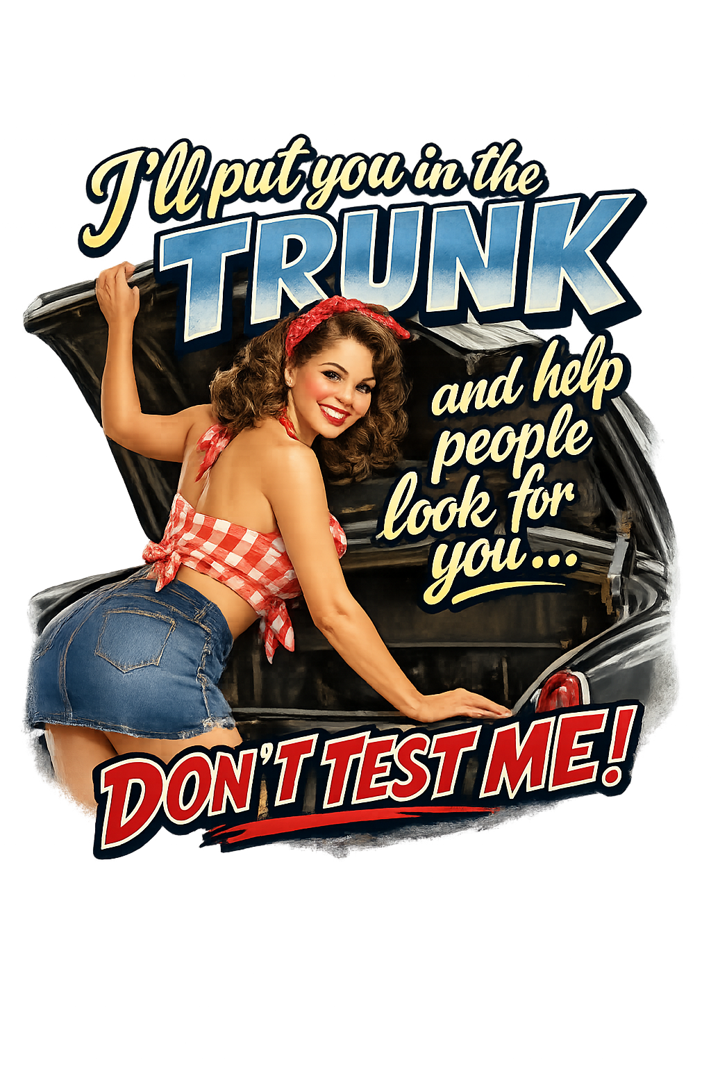 T-Shirt - In the Trunk - Retro Housewife Designs