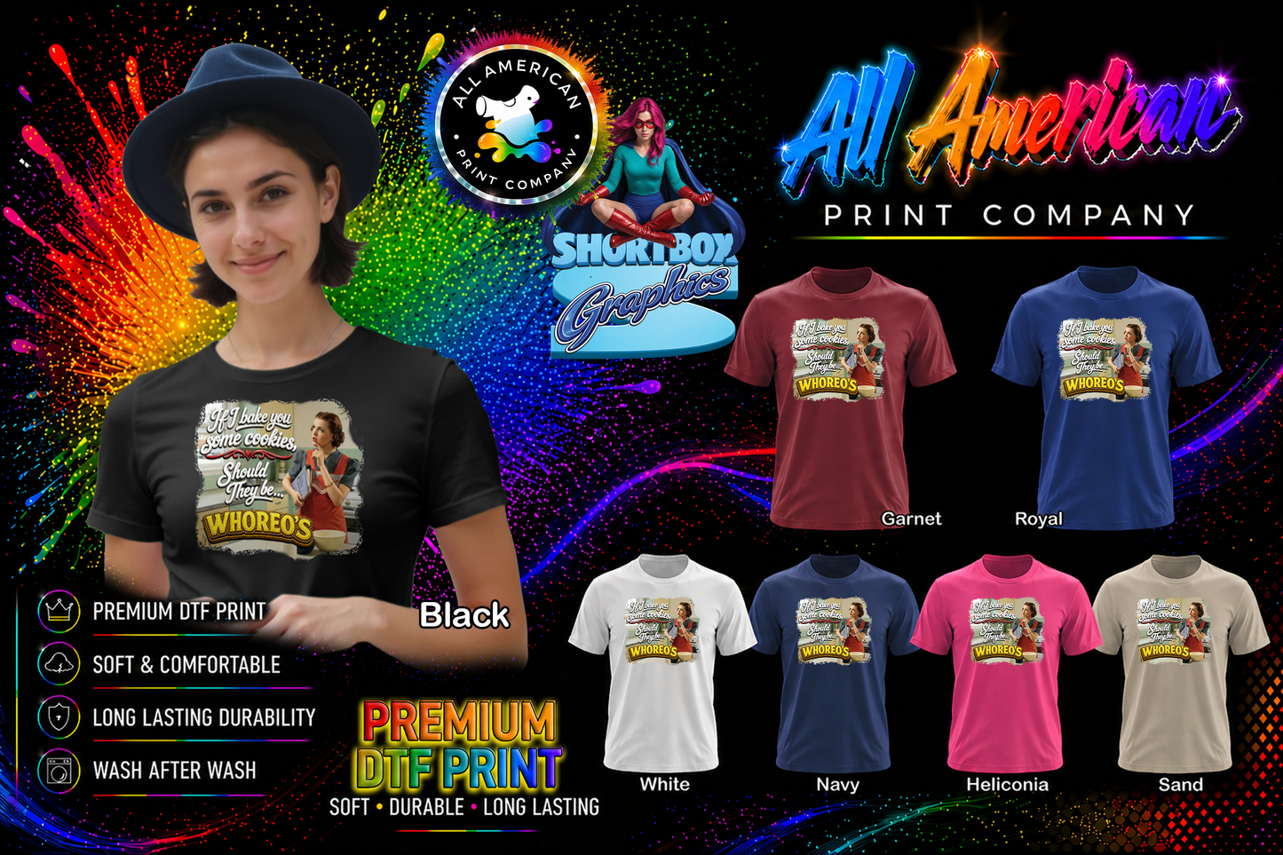 T-Shirt - Whoreo's - Retro Housewife Designs
