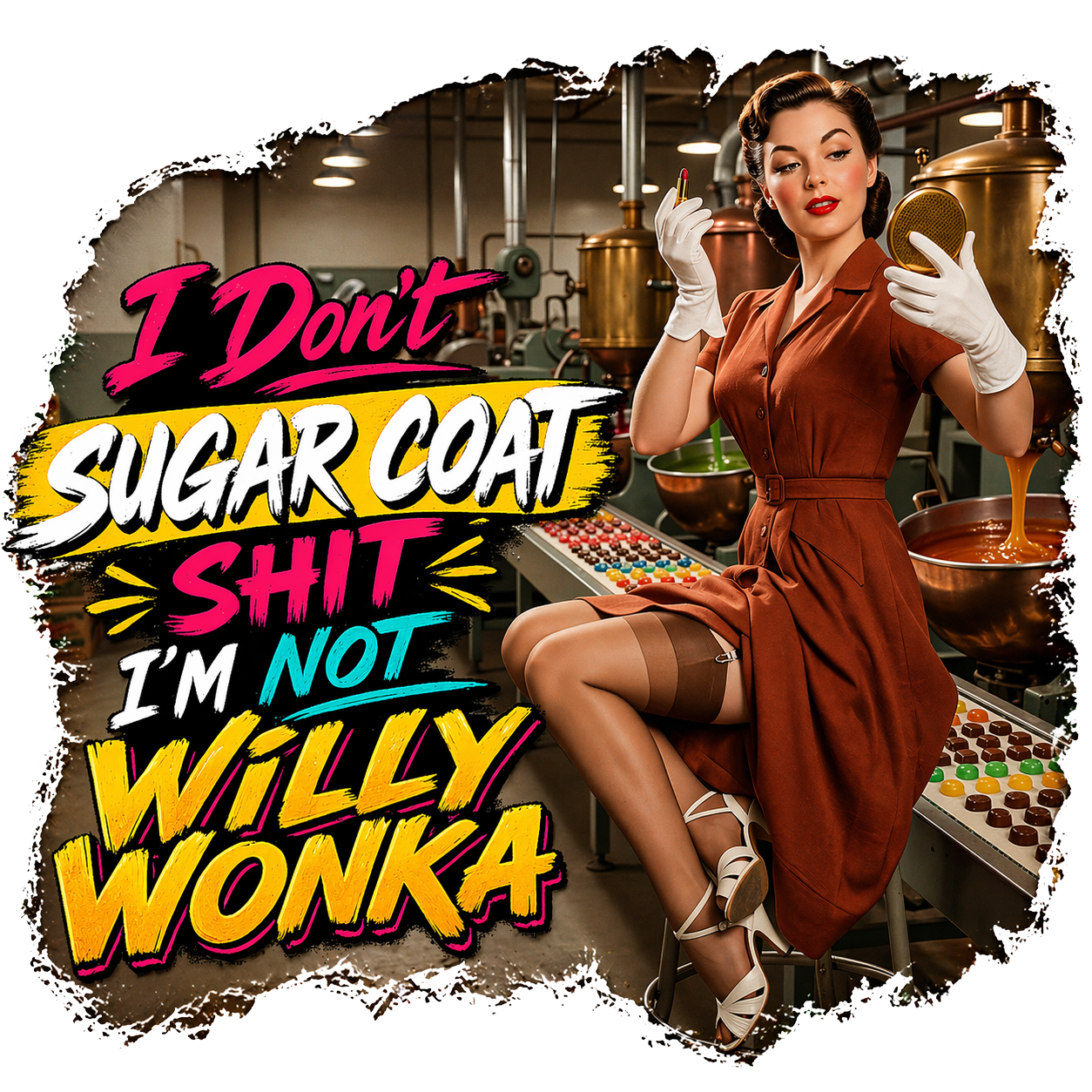 T-Shirt - Willy Wonka - Retro Housewife Designs