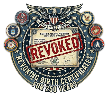 T-Shirt - Revoking Birth Certificates for 250 Years