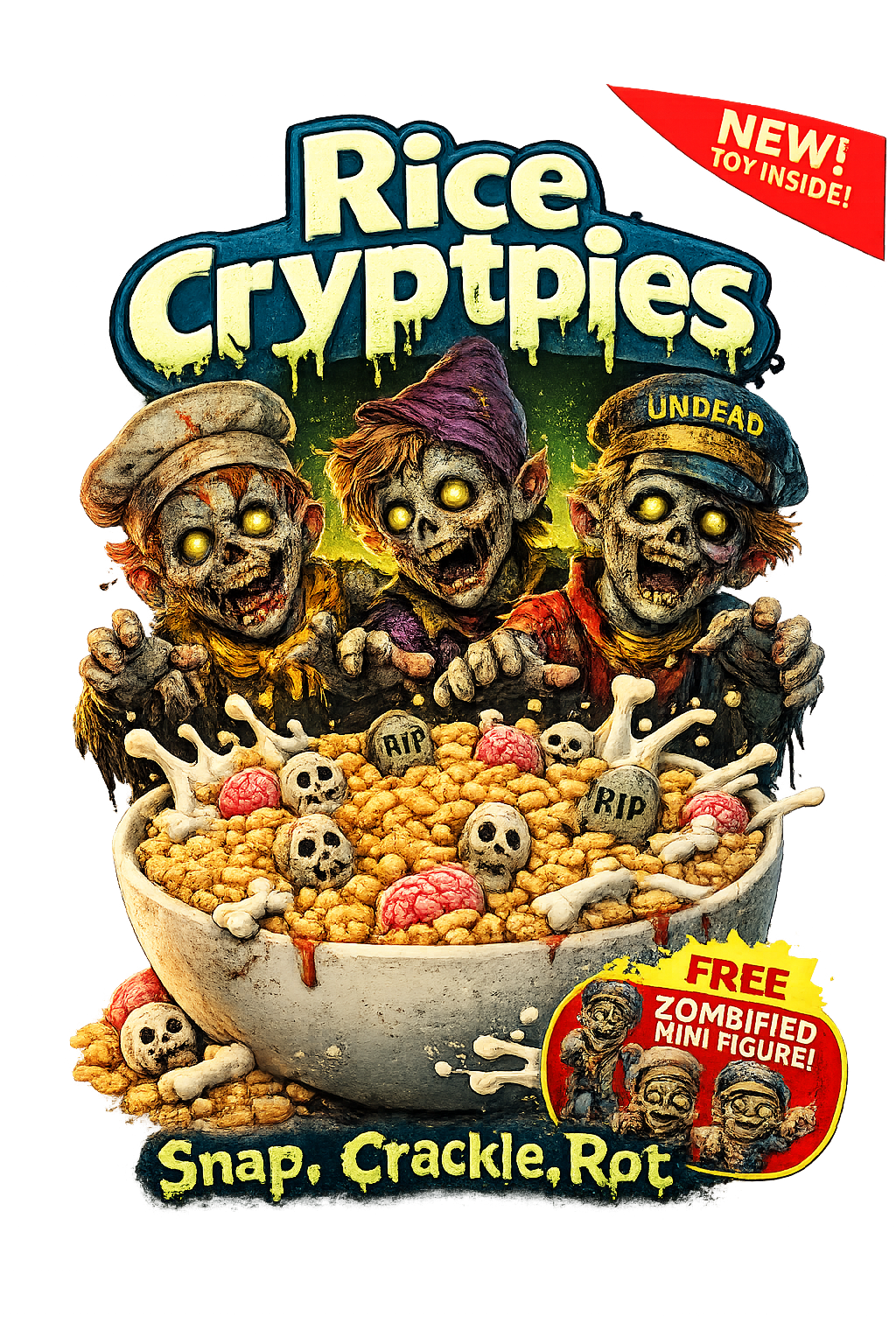 T-Shirt - Rice Cryptpies - Cereal Killer Collection