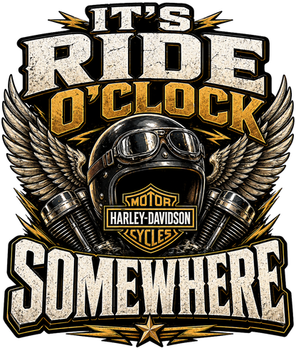 T-Shirt - Motorcycle - Ride O'Clock