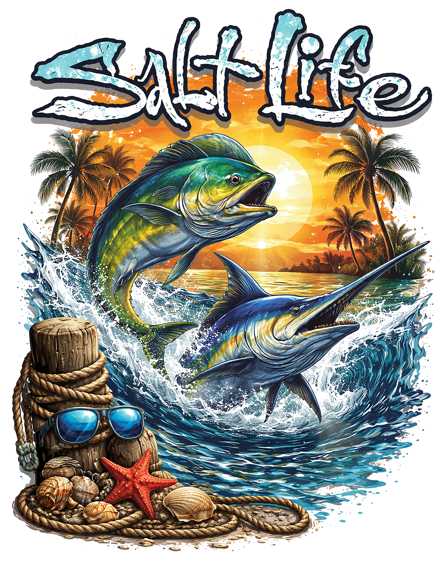 T-Shirt - Salt Life - Surf Fish