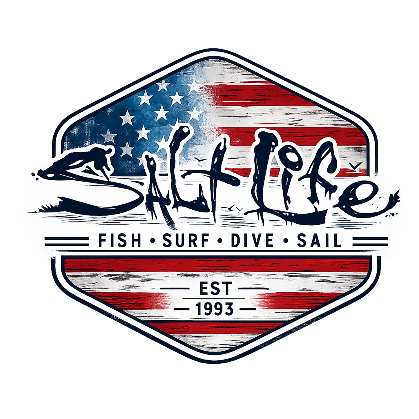 T-Shirt - Salt Life - Flag