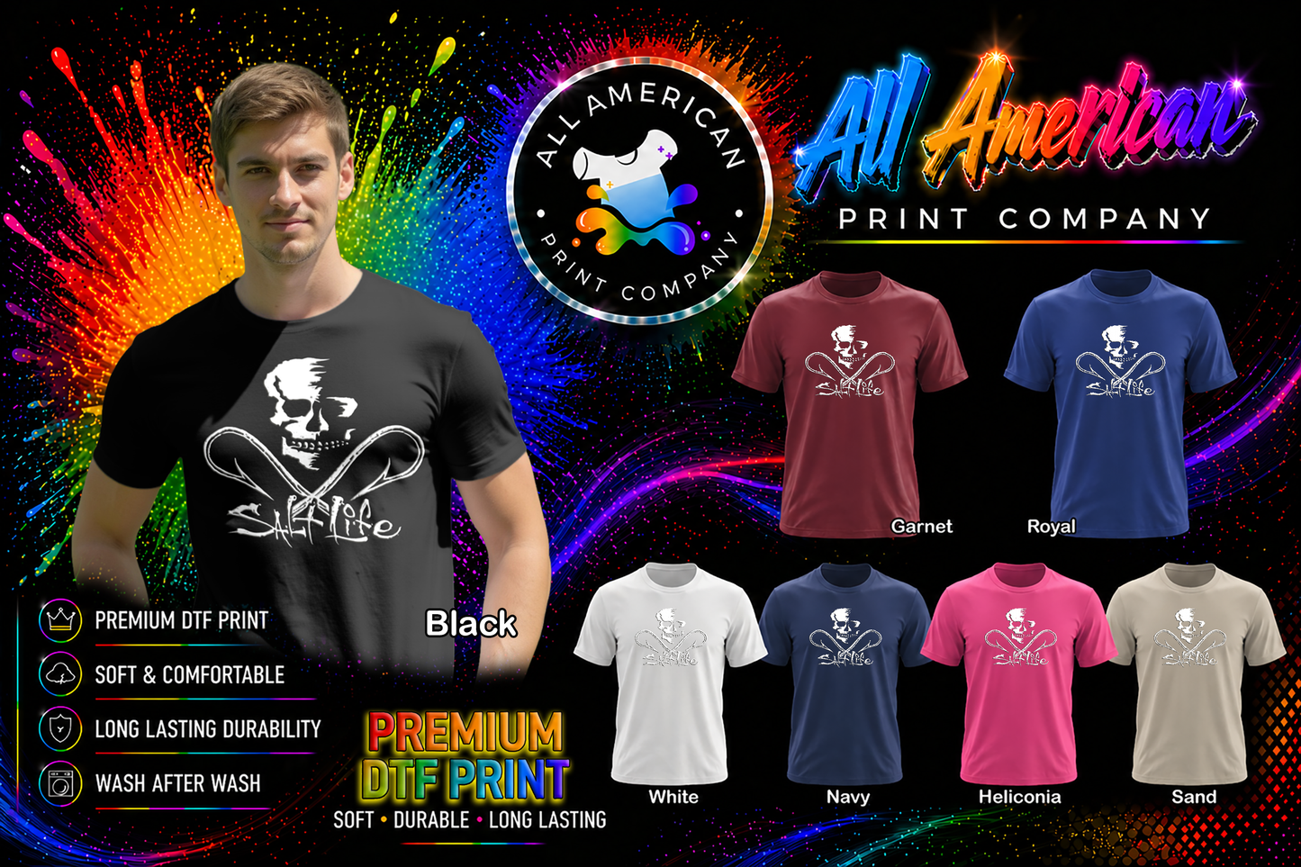 T-Shirt - Salt Life - Skull