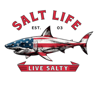 T-Shirt - Salt Life - Flag Shark
