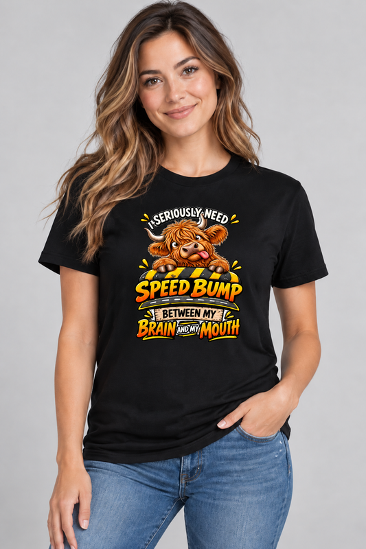 Highland Cow - Speed Bump - T-shirt