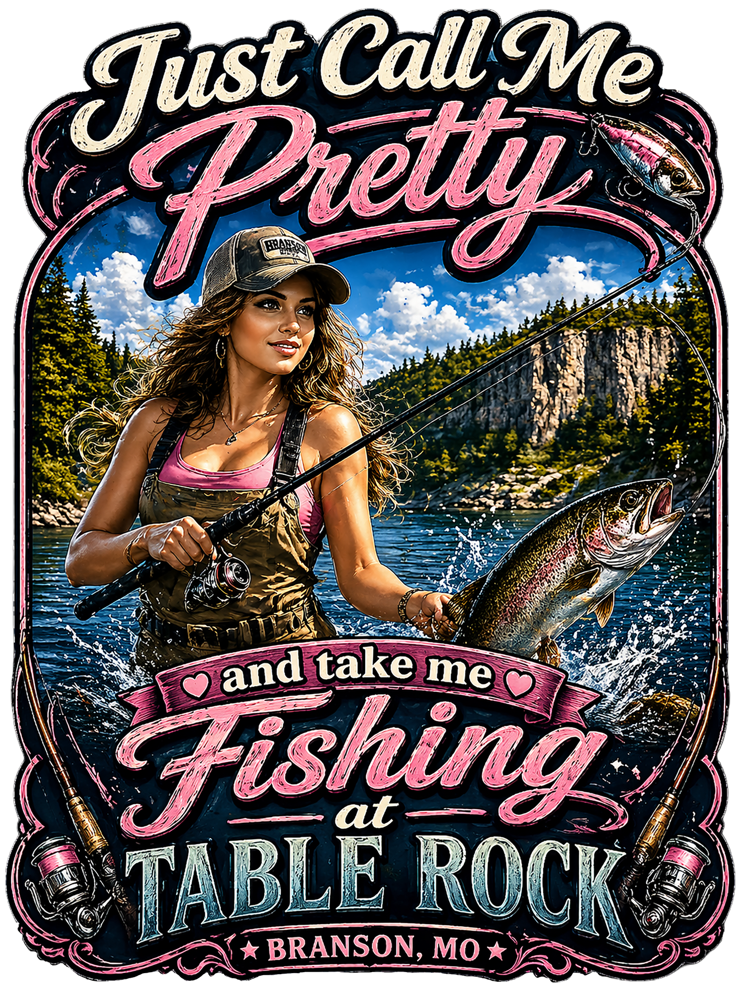 T-Shirt - Fishing - Call Me Pretty Table Rock