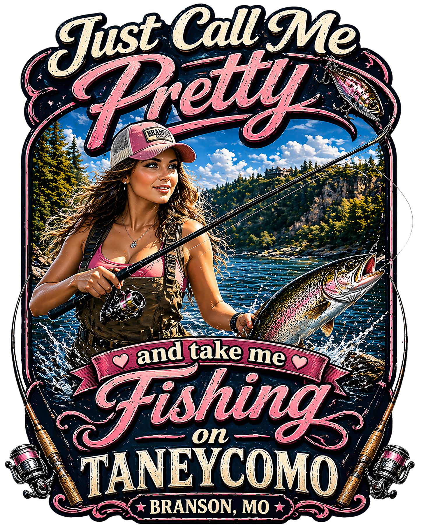 T-Shirt - Fishing - Call Me Pretty TaneyComo