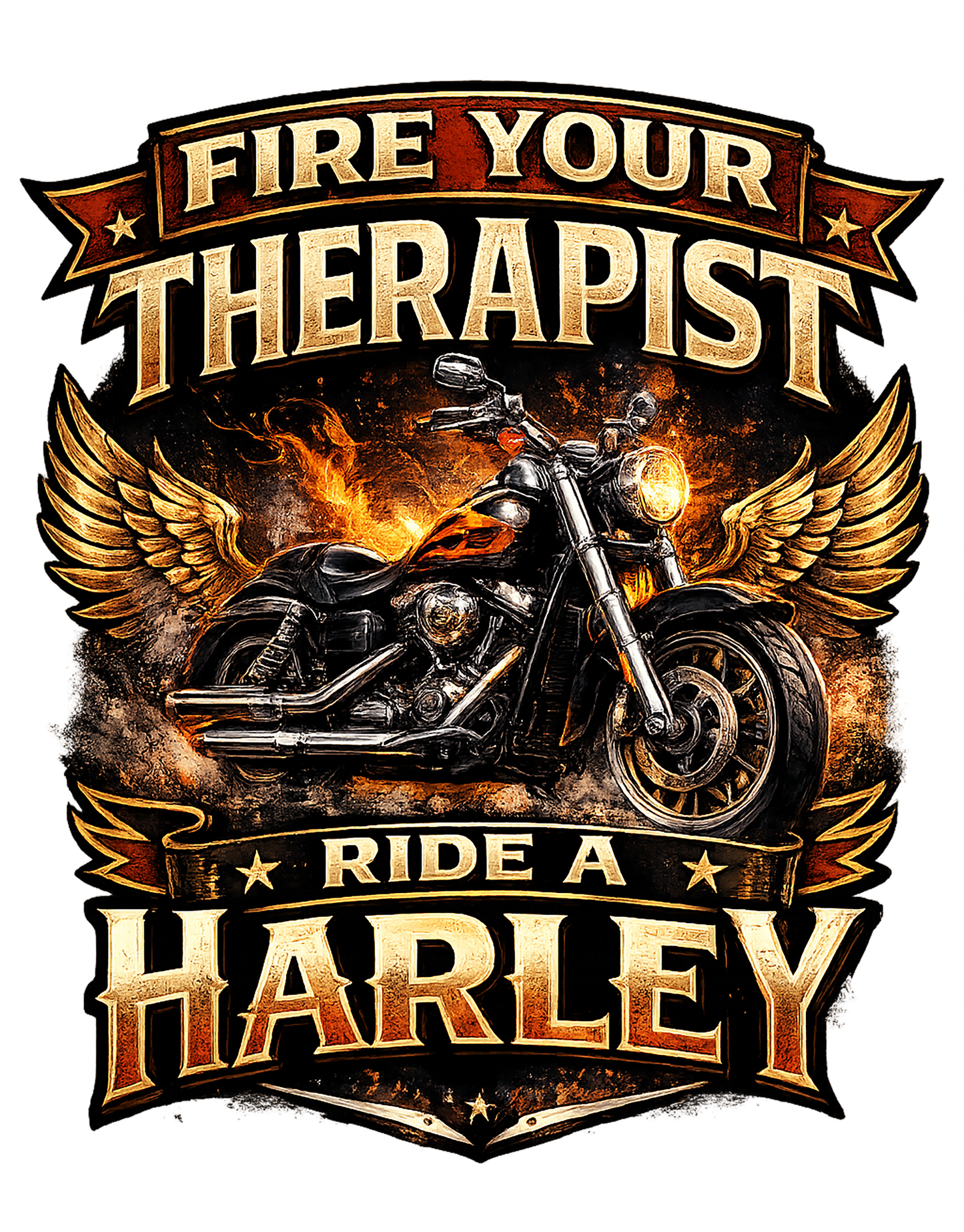 T-Shirt - Motorcycle - Therapist