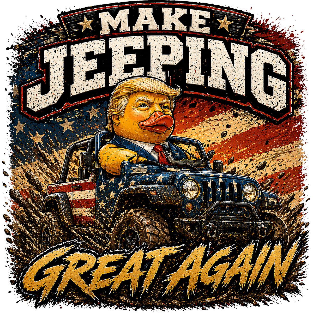 T-Shirt - Jeep - Trump - Make Jeeping Great Again