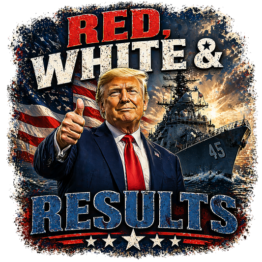 T-Shirt - Trump - Red, White, Results