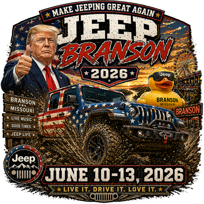 T-Shirt - Jeep Branson 2026 - Trump Great Again