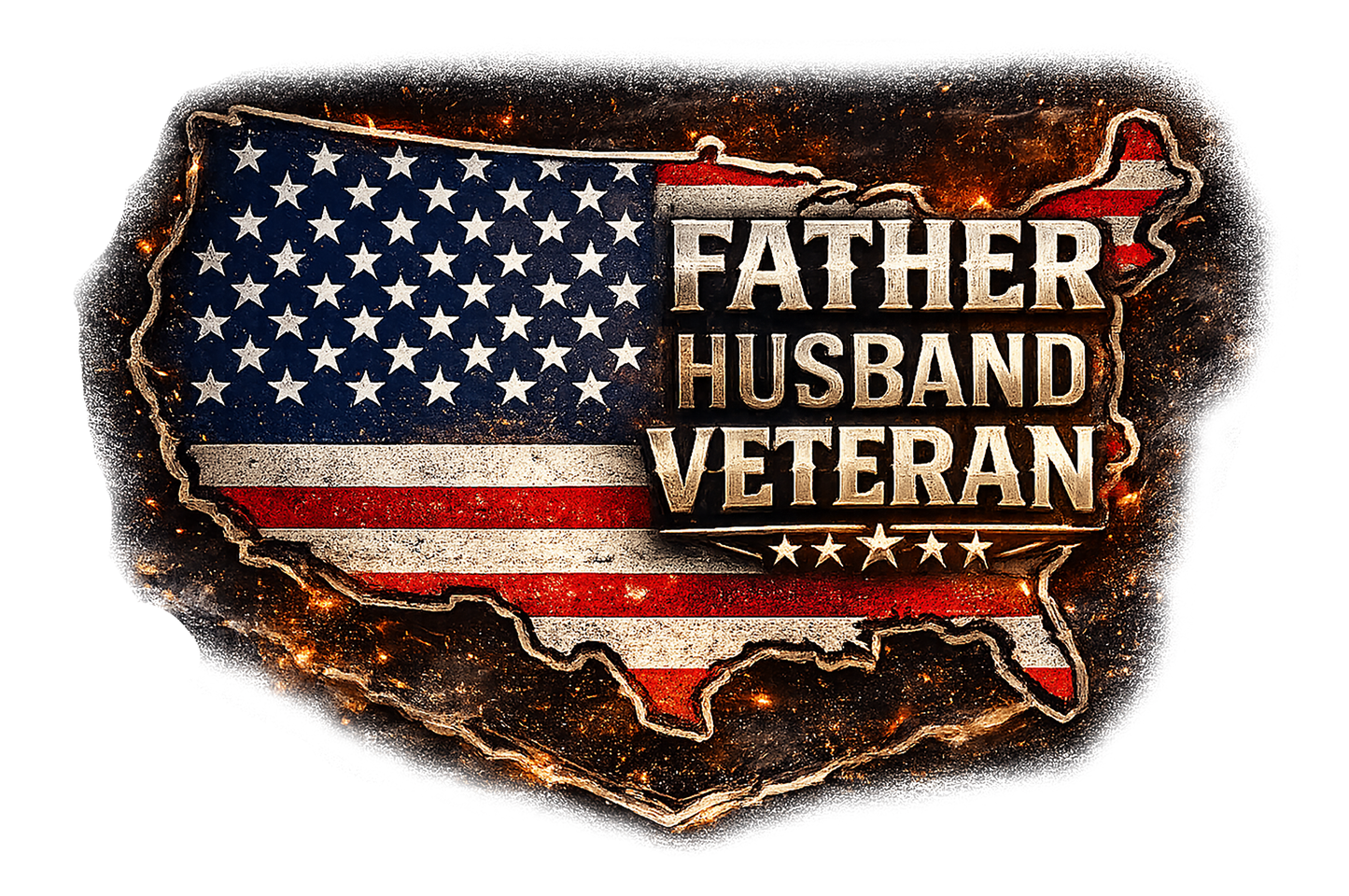 T-Shirt - Father, Husband, Veteran