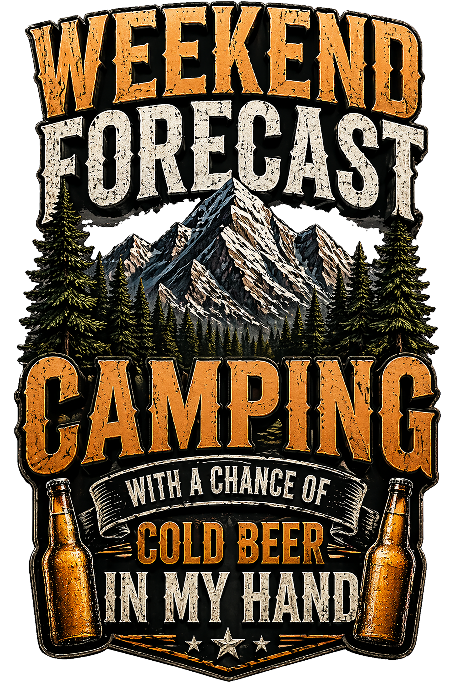 T-Shirt - Camping - Weekend Forecast