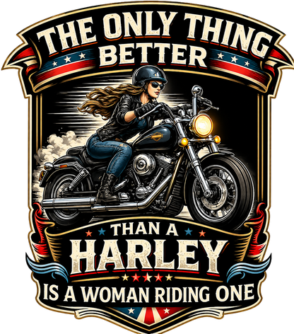 T-Shirt - Motorcycle - Woman Riding