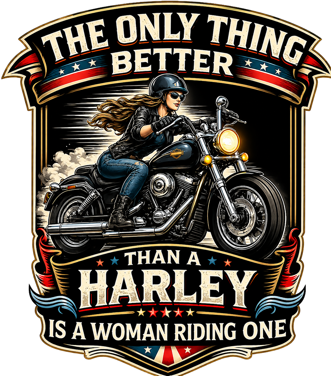 T-Shirt - Motorcycle - Woman Riding