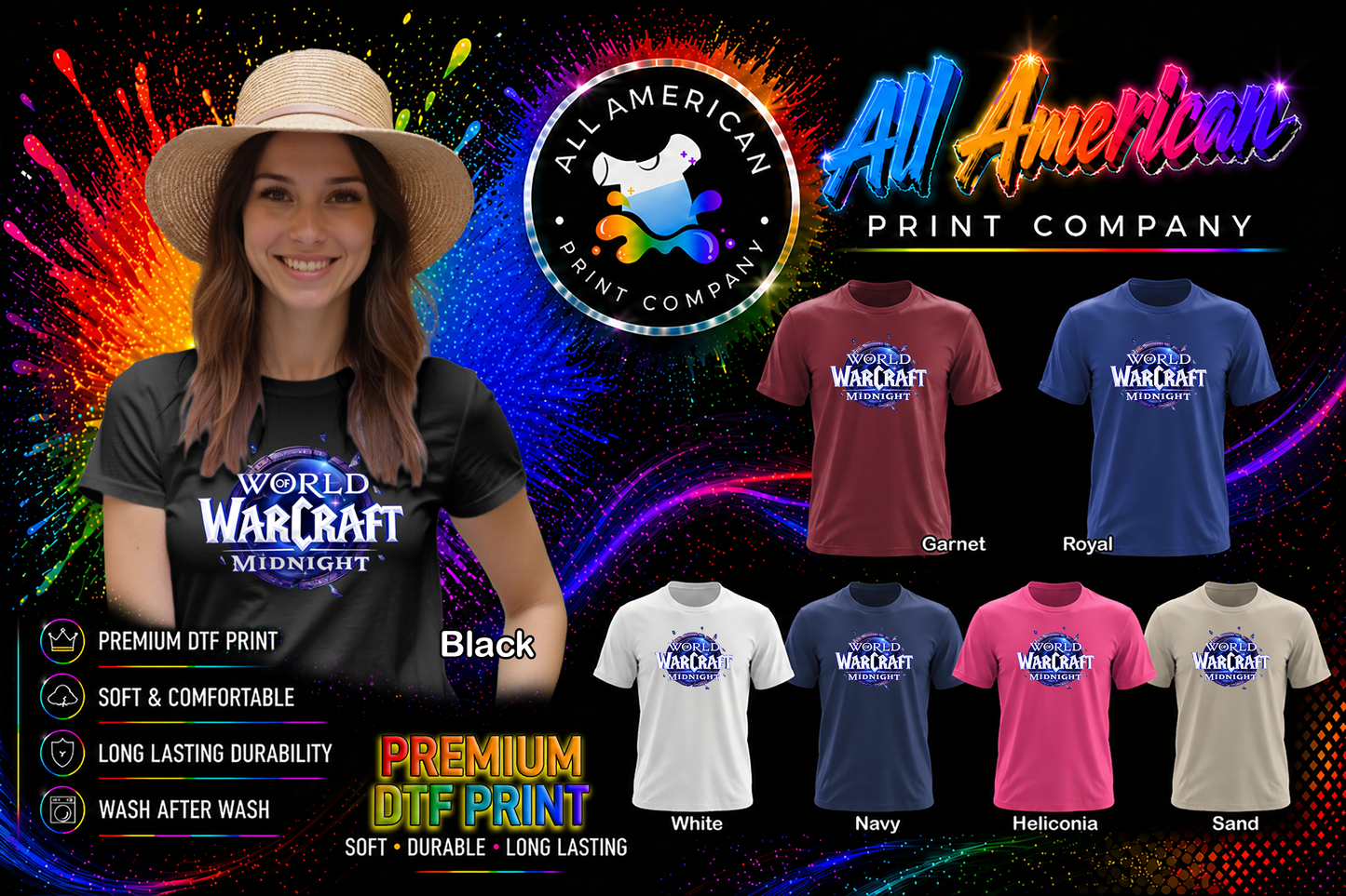 T-Shirt - World of Warcraft - Midnight