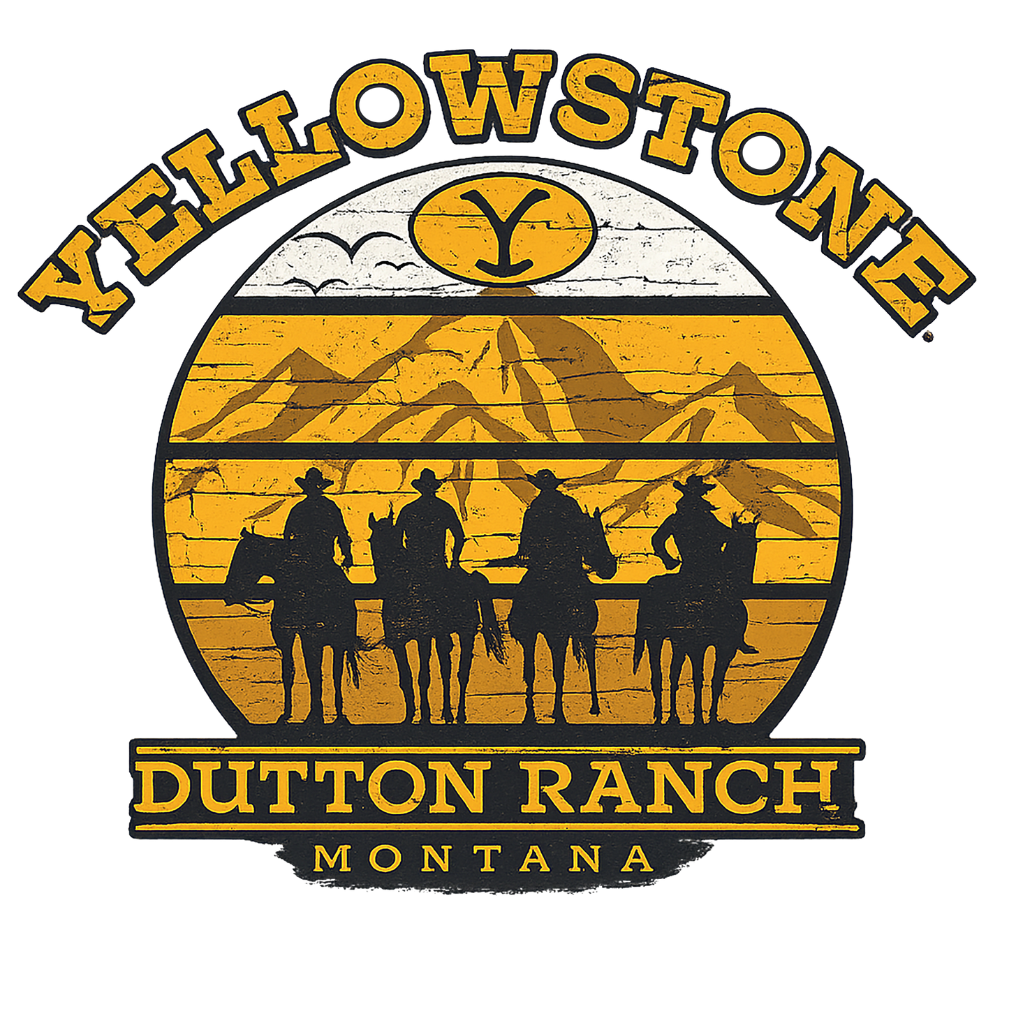 T-Shirt - Yellowstone - Sunset